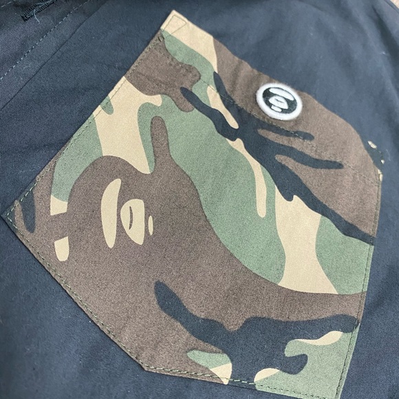 Aape camo stitching long sleeve button up - Picture 7 of 8